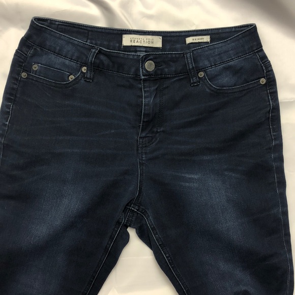 Kenneth Cole Blue High-Rise Skinny Jeans Size 6 - Picture 3 of 8